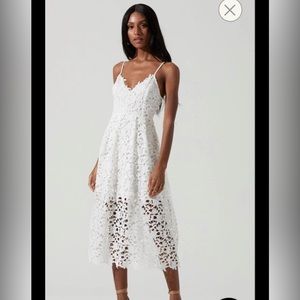 ASTR The Label crochet midi dress